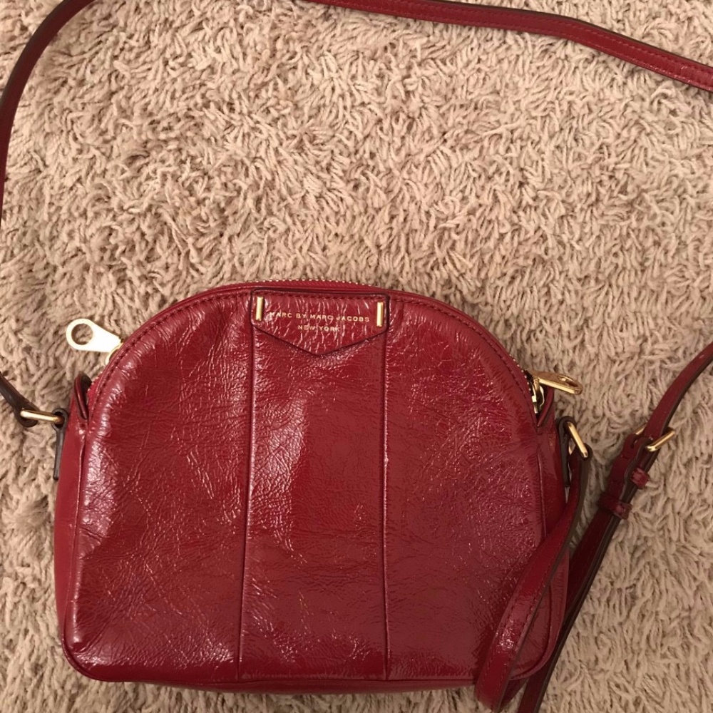 Burgundy Marc Jacobs Crossbody Purse